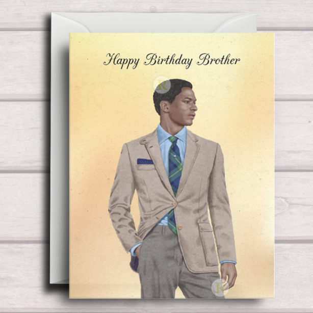 Black Man Birthday Card C